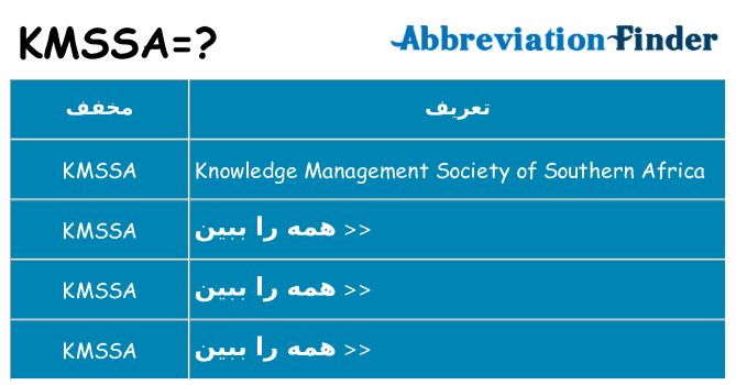 چه kmssa برای ایستادن؟