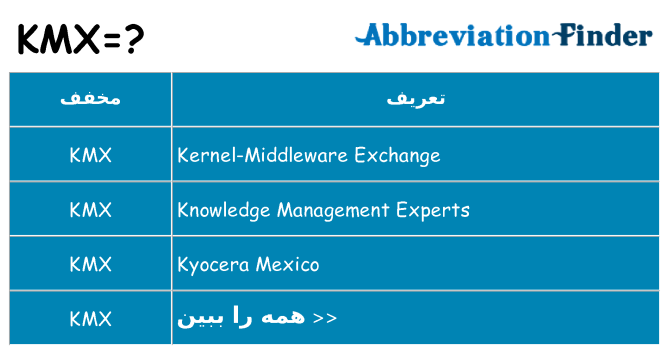 چه kmx برای ایستادن؟