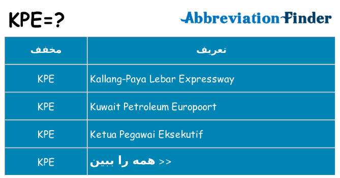 چه kpe برای ایستادن؟