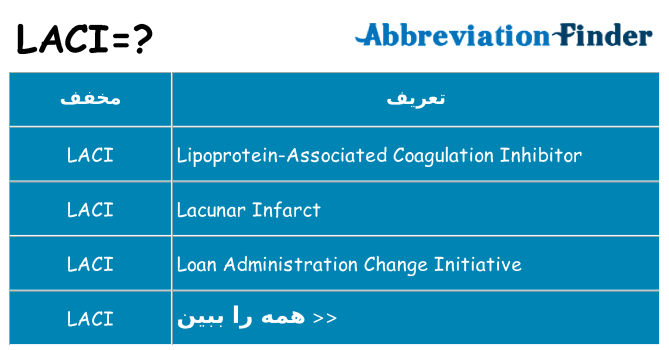 چه laci برای ایستادن؟