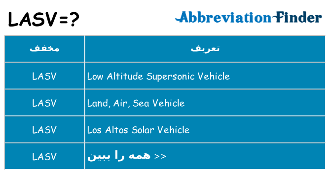 چه lasv برای ایستادن؟