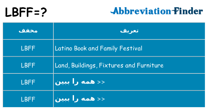 چه lbff برای ایستادن؟