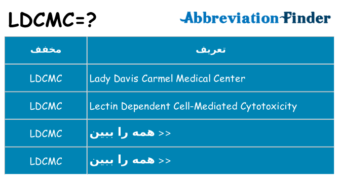 چه ldcmc برای ایستادن؟
