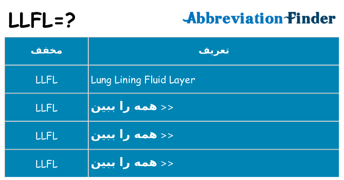 چه llfl برای ایستادن؟