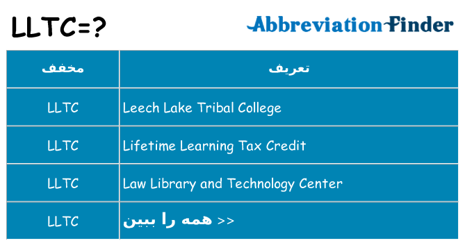 چه lltc برای ایستادن؟