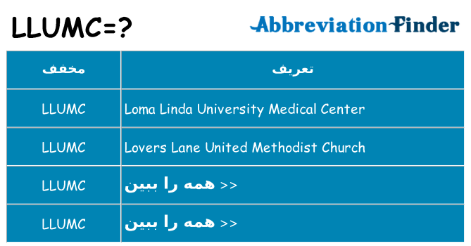 چه llumc برای ایستادن؟