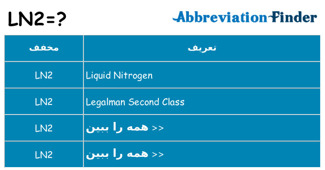 چه ln2 برای ایستادن؟