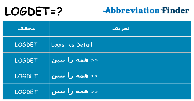 چه logdet برای ایستادن؟