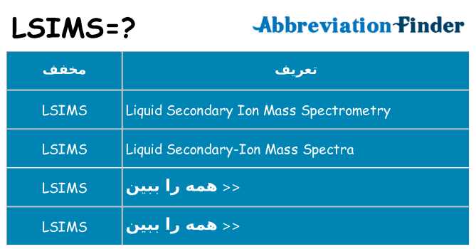 چه lsims برای ایستادن؟