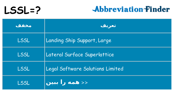 چه lssl برای ایستادن؟
