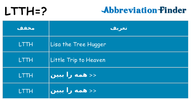 چه ltth برای ایستادن؟