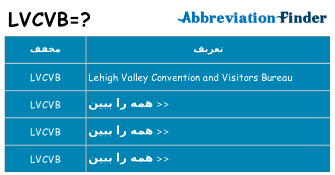 چه lvcvb برای ایستادن؟