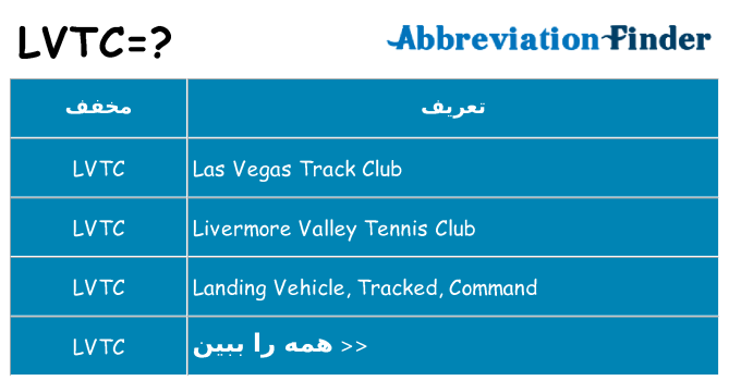 چه lvtc برای ایستادن؟