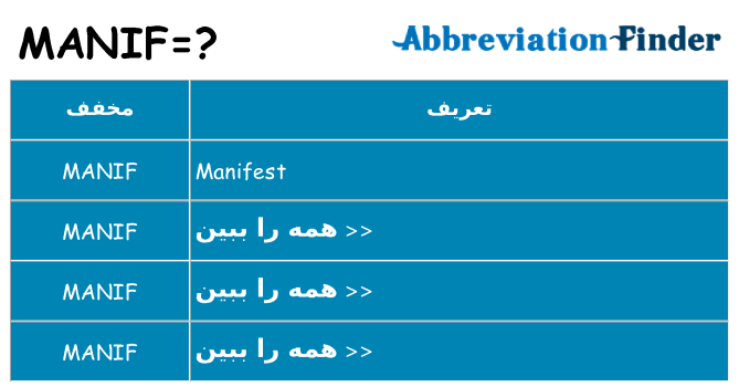 چه manif برای ایستادن؟