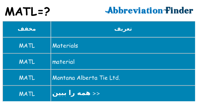 چه matl برای ایستادن؟