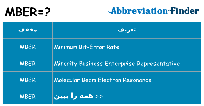 چه mber برای ایستادن؟