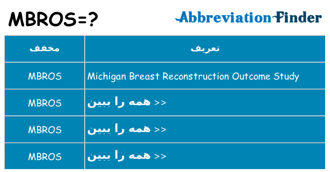 چه mbros برای ایستادن؟