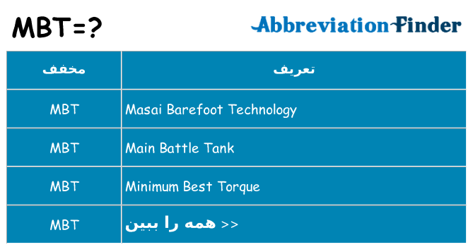 چه mbt برای ایستادن؟