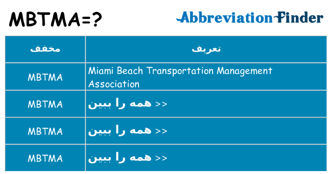 چه mbtma برای ایستادن؟
