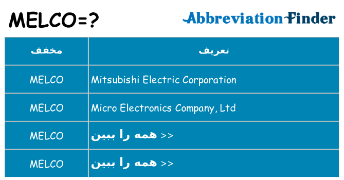 چه melco برای ایستادن؟