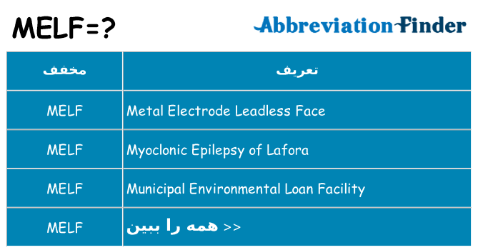 چه melf برای ایستادن؟