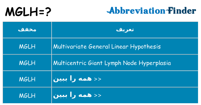 چه mglh برای ایستادن؟