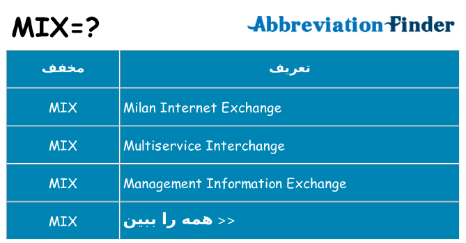 چه mix برای ایستادن؟