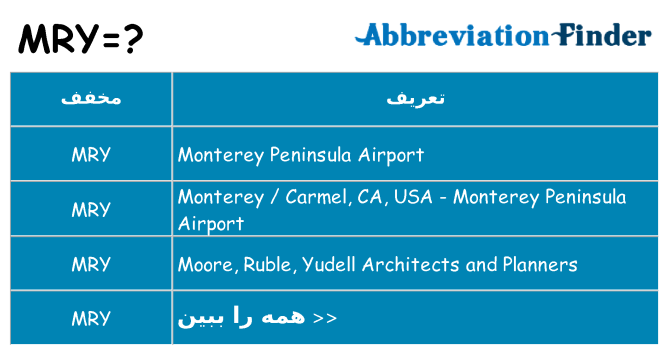 چه mry برای ایستادن؟