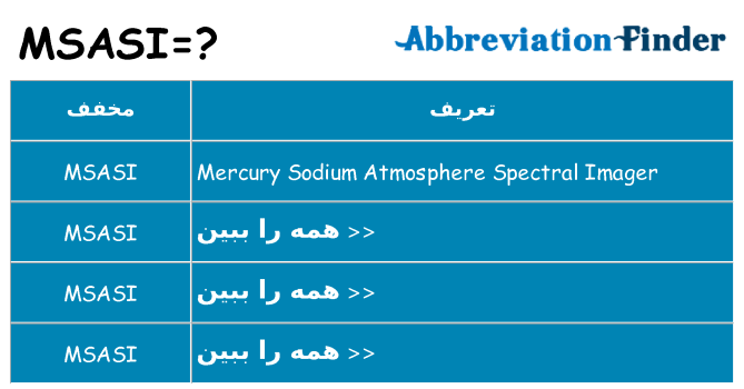 چه msasi برای ایستادن؟