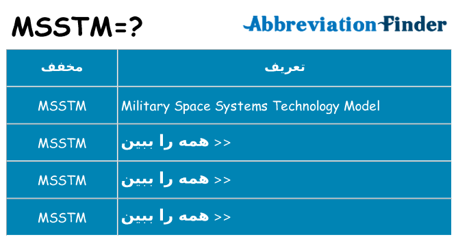 چه msstm برای ایستادن؟