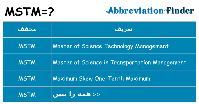 چه mstm برای ایستادن؟
