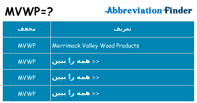 چه mvwp برای ایستادن؟