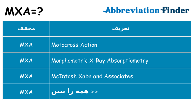 چه mxa برای ایستادن؟