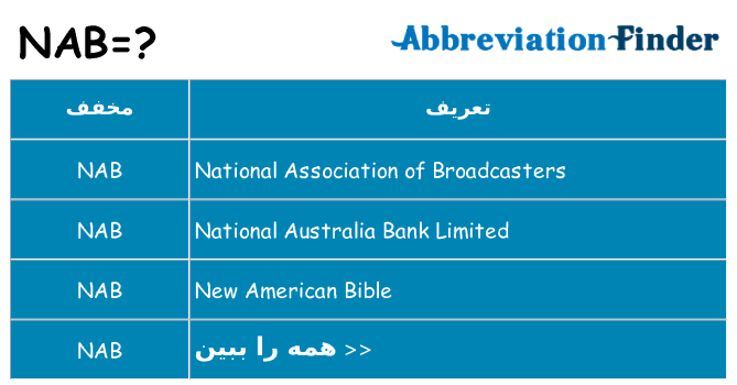 چه nab برای ایستادن؟
