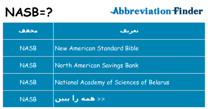 چه nasb برای ایستادن؟