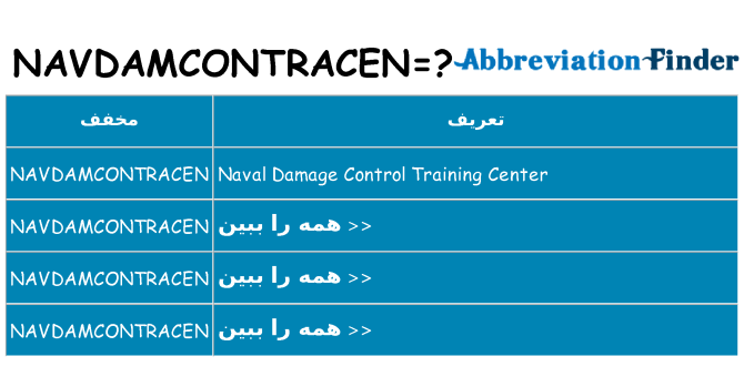 چه navdamcontracen برای ایستادن؟