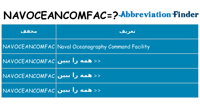چه navoceancomfac برای ایستادن؟