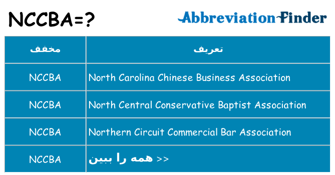 چه nccba برای ایستادن؟