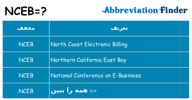 چه nceb برای ایستادن؟