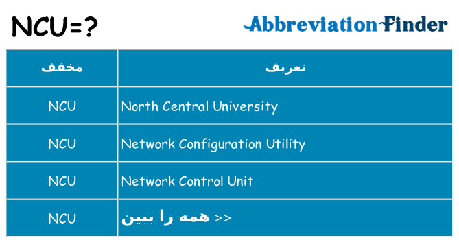 چه ncu برای ایستادن؟
