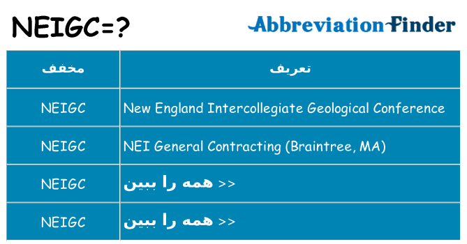 چه neigc برای ایستادن؟
