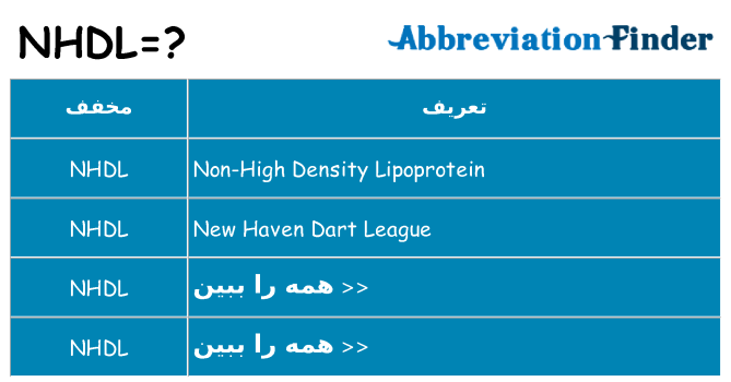 چه nhdl برای ایستادن؟