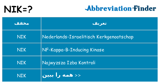چه nik برای ایستادن؟