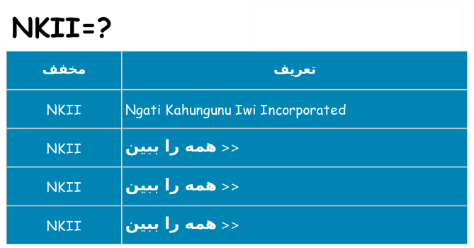 چه nkii برای ایستادن؟