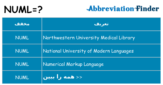 چه numl برای ایستادن؟