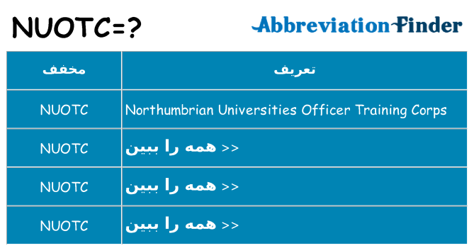 چه nuotc برای ایستادن؟