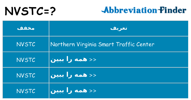 چه nvstc برای ایستادن؟