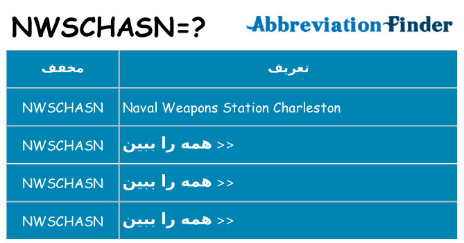 چه nwschasn برای ایستادن؟
