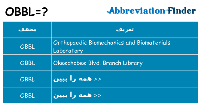چه obbl برای ایستادن؟
