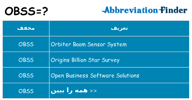 چه obss برای ایستادن؟